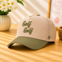 Gorra de Golf con Logotipo Personalizado, Gorra Trucker Transpirable con Corte Láser, Gorra de Béisbol Bordada, Ajustable con Cierre a Presión, Fabricante OEM