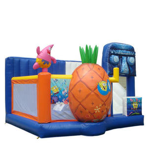 Casa Inflable <span class=keywords><strong>de</strong></span> <span class=keywords><strong>Bob</strong></span> <span class=keywords><strong>Esponja</strong></span> con Tobogán, Castillo Inflable para Niños, Juguetes para Patio Trasero - Product Image 3