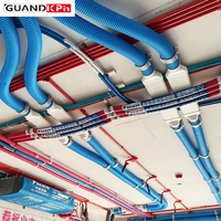 Tuyau de ventilation en PEHD écologique de 75 mm de diamètre extérieur, vert, directement de l'usine, pour hôtels, écoles et bâtiments résidentiels