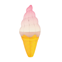 Cornet de crème glacée gonflable LED personnalisé, modèle alimentaire de dessin animé d'été, géant, publicitaire, avec LED pour la promotion
