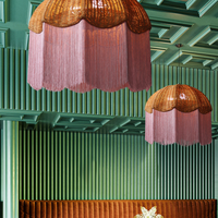Lustre suspendu de luxe bohème en rotin E26 à hauteur réglable, économe en énergie, pour la décoration intérieure