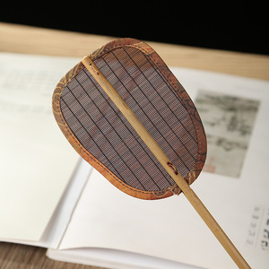 Bamboo Woven Fan Large Retro Handheld Manual Foldable Palm Leaf Fan Chinese Style Gift - Product Image 3
