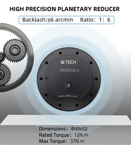 MG8016-i6v2(RMD-X8) Động Cơ Cánh Tay <span class=keywords><strong>Robot</strong></span> Không Chổi Than Bldc Electr Exoskeleton Dc Có Bộ Điều Khiển Bộ Mã Hóa - Product Image 5