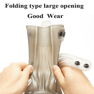 पर्ची प्रतिरोधी बारिश सायक्लिंग पुन: प्रयोज्य धो सकते हैं निविड़ अंधकार बूट से अधिक चलने के लिए शामिल किया गया - Product Image 5