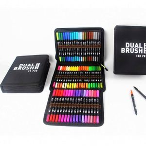 Marqueur de peinture double pointe OEM 120 168, sans odeur, en plastique PP, pour adultes, idéal pour l'art aquarelle et le graffiti - Product Image 3