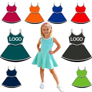 Vestidos Deportivos para Niñas Hippo Kids, Vestido Cruzado con Shorts, Vestido Deportivo de Una Pieza para Niña, Estilo Animadora de Fútbol - Product Image 1