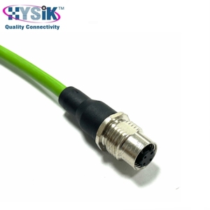 Cabo de Extensão M12 de 2, 3, 4, 5, 6, 8 Pinos, Conector Azul IP67 em PVC, Cordão Moldado de Dupla Ponta para Aviação - Product Image 4