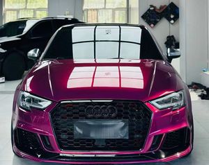 Film de protection de voiture en vinyle brillant de haute qualité, effet caméléon métallique, couleur rouge graphite <span class=keywords><strong>or</strong></span> rose changeant de couleur, pour véhicule entier - Product Image 1