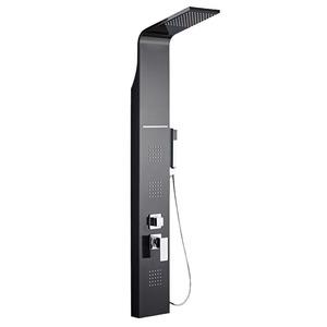 Water Drop Sanitary Ware Shower Panel 304 Stainless Steel Wall Mount Rectangle Durable - Product Image 5