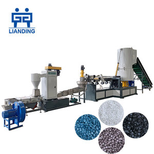 Recycled PE PP HDPE LDPE Plastic Pelletizing Making Machine