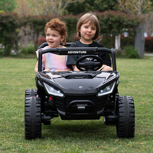 Big Size Children's 24V 2 Seater <b>Plastic</b> 4 <b>Wheels</b> Remote Control 45W Motor - Product Image 1