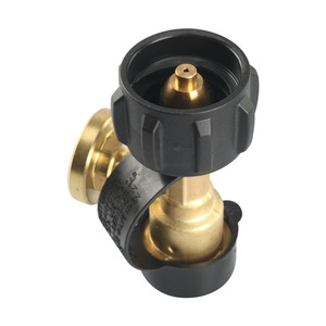 Régulateur de propane avec manomètre, connecteur QCC1 pour bouteille de gaz de caravane, adaptateur en cuivre, corps en plastique - Product Image 3