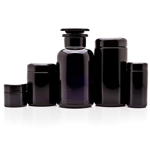 Frascos de almacenamiento de vidrio hermético a prueba de rayos UV Frascos de vidrio de calidad superior para medicina alimentaria y estética - Product Image 2