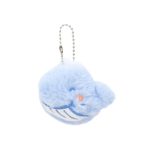Cute Marine Animals Plush Keychain Pendant Girl's Backpack Accessories with Brooch for Adding Fun and Style