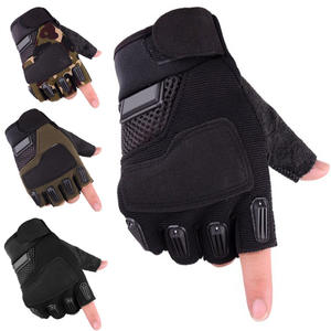 Летние спортивные перчатки без пальцев для мужчин: дышащие, противоскользящие, износостойкие, для защиты рук при езде на велосипеде и внедорожных работах - Product Image 1