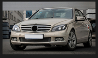 Pour Mercedes-Benz W204 Modification 2007-2014 Phares à LED Classe C C180 C200 C260 Assemblages de phares à double lentille laser
