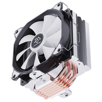Refroidisseur de processeur SNOWMAN MT6-SE 6 caloducs pour boîtier d'ordinateur LGA1700/AM4/2011 120mm Cuivre Aluminium Sans éclairage 12V DC PWM 200W Roulement à fluide