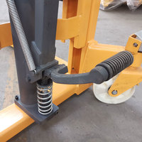 Plateforme élévatrice hydraulique manuelle 1000kg-3000kg avec pompe à pied de 1,6m-3m et soupape de sécurité anti-surcharge, verrou de plancher avec stabilisateurs