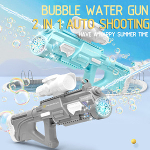 Automatic Shooting <strong>Electric</strong> Water Gun Toy Party Swim Pool Play Big Bubble Maker Machine 2 in 1 Bubble Water Guns for Summer Game - Product Image 2