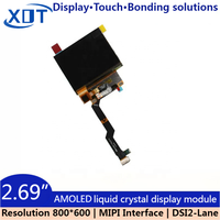 Panel Layar Persegi AMOLED 2,69 Inci 800x600 dengan Lampu Latar LED, Kecerahan 350 Ins, Antarmuka MIPI, Merek BOE, Smartwatch dengan Layar Sentuh