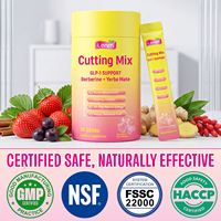 Lenm Cutting Mix Drink Instant Powder 30 Sticks Berberine Craving Control Metabolism Energy Gut Digestive Health Supplement