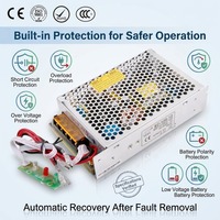 Alimentation UPS à sortie unique SC-120-12 SC-120-24 120W avec chargeur de batterie 13.8V 8A 27.6V 4A pour contrôle d'accès de sécurité