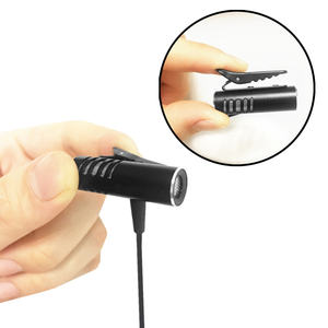 R933S Microphone Lavalier à condensateur filaire professionnel 3.5mm pour ordinateur Vlogging-Portable léger - Product Image 3