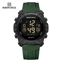 NAVIFORCE jam tangan Digital 7104 pria, jam tangan olahraga kronograf tanggal Stopwatch tahan air elektronik untuk pria