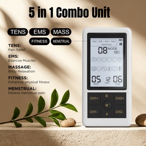 Estimulador Muscular Portátil TENS/EMS, Dispositivo de Electroterapia y <span class=keywords><strong>Fisioterapia</strong></span>, Masaje Corporal Completo, Alivio del Dolor y la Fatiga, Clase II MDR/510k - Product Image 3