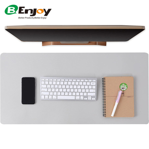 لوحة ماوس من الجلد الأسود عالي الجودة مع شعار مخصص لاسلكي للكمبيوتر والمكتب أسفل PU في المخزون! - Product Image 5