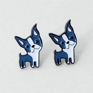 أقراط صغيرة لطيفة للحيوانات الأليفة بسعر المصنع من الفضة الإسترلينية أقراط كلاب للنساء - Product Image 2