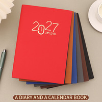 Agenda 2027 en anglais, carnet de notes, planificateur, journal quotidien, calendrier annuel transfrontalier espagnol portugais, livre cadeau, couverture en simili cuir