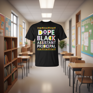 T-shirt « Assistant Principal Afro-Américain » – Produit promotionnel original et fier d'être un témoin de la richesse des cultures africaines - Product Image 3