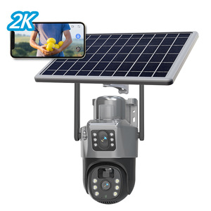 Solar Powered Outdoor CCTV <b>Camera</b> 2K Resolution Night Vision Cloud Storage Remote Monitoring Home <b>Security</b> - Product Image 1