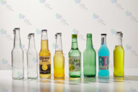 맥주병 도매 맥주병 호박색 유리 음료병 크라운 캡 맥주 유리병