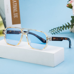 Nouvelles lunettes de soleil carrées pour hommes, verres PC UV400, monture noire, protection solaire pour la conduite en extérieur, style punk, lunettes de randonnée - Product Image 1