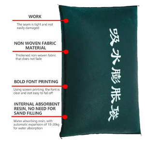 Sacos de Arena para Inundaciones, Barrera Activada por Agua para Sótanos y Ventanas - Product Image 1