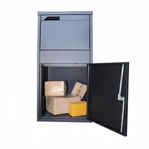 Buzón de Jardín de Hierro Residencial para Apartamentos, con Cerradura de Llave, Seguro, Impermeable, con Recubrimiento de Polvo Metálico para Paquetes y Mensajería - Product Image 3
