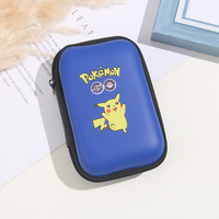 Grande pochette de rangement pour cartes à collectionner Pikachu moderne, fermeture éclair, blocage RFID, logo personnalisé, matériau plastique pour cartes de jeu