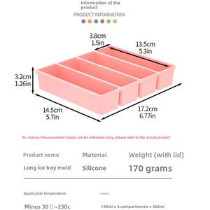 Vente flash, bac à glaçons en silicone pour soupe, grand format, avec logo personnalisé, moules faciles à démouler, bac à glaçons pour soupe avec couvercle - Product Image 6