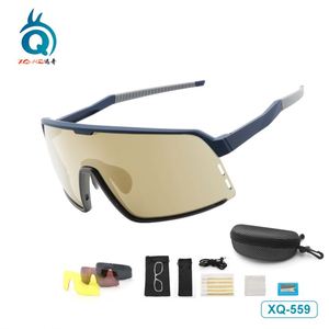 Lunettes de soleil polarisées interchangeables UV400 pour le cyclisme en extérieur, pour hommes, avec étui – Offre spéciale prévente - Product Image 6