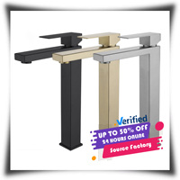 Mode moderne 304 acier inoxydable carré lavabo robinet chaud froid comptoir bassin salle de bain robinet brossé électrique vente chaude