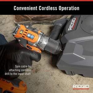 AMJET & RIDGID Enlèvement de l'obstruction de la conduite d'égout Câble flexible de l'arbre de nettoyage de vidange fiable pour le nettoyage d'égout Tarière de vidange longue durée - Product Image 4