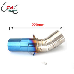 Tuyau central de <span class=keywords><strong>moto</strong></span> sans lacet pour <span class=keywords><strong>Kawasaki</strong></span> Z900 Z <span class=keywords><strong>900</strong></span> Échappement Modifié <span class=keywords><strong>Moto</strong></span> Connect Link Acier inoxydable Mid Tube Bleu - Product Image 4