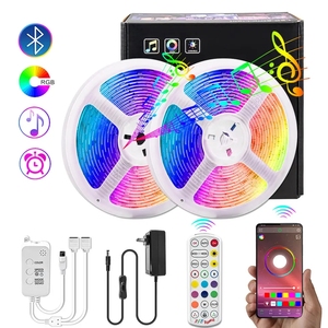 الأكثر مبيعًا شريط <span class=keywords><strong>LED</strong></span> خارجي 5 م RGB 12v IP65 مقاوم للماء صوت USB ذكي PVC للمناظر الطبيعية Wifi Flex حار بيع بالأعلى SMD نيون