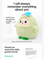 Robot IA Compagnon, Poupée IA pour l'apprentissage des enfants, l'histoires et le divertissement à domicile, Robot de service en silicone