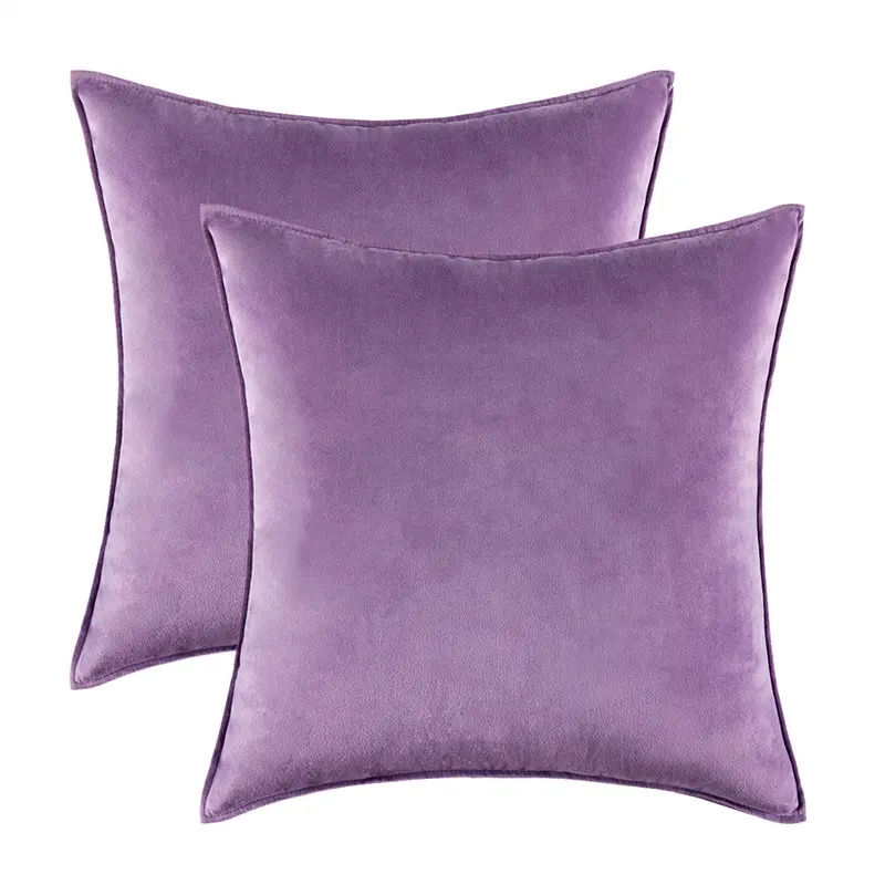 Wholesale Soft Velvet Cushion Cover Decorative Throw Pillow Cover Square Gold Velvet Pillow Case for Couch 12x20 Inch 45x45cm