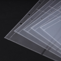Pochette de protection de cartes à 4 anneaux, format A5, haute transparence, pour Album Photo, cartes de jeu, 4 poches