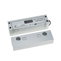 Cerradura eléctrica de seguridad para puerta de vidrio, Perno de ataque eléctrico de seguridad de tipo estándar, con retardo de tiempo y boca estrecha