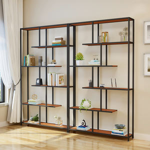 Estantería de exhibición de hierro forjado, estante de partición de suelo, sala de estar, multicapa, adornos simples, almacenamiento para porche - Product Image 1